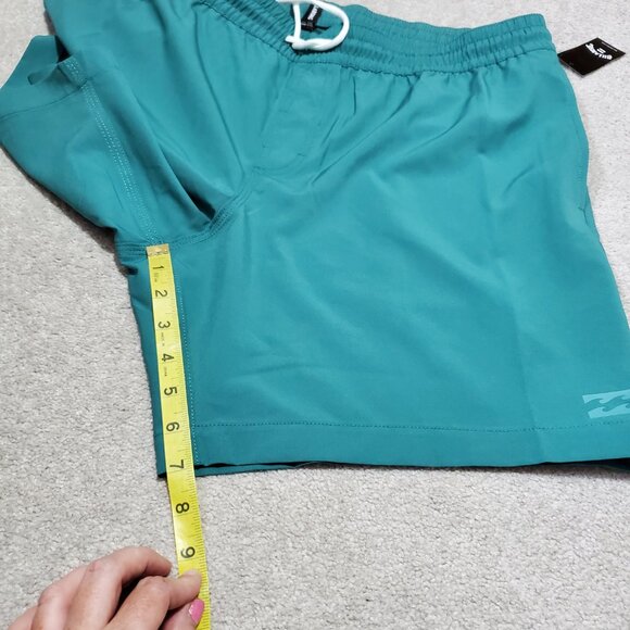 BILLABONG NWT Kai Hybrid Shorts 7" Unlined Lightweight Teal Pacific Used Men XXL - Picture 15 of 16